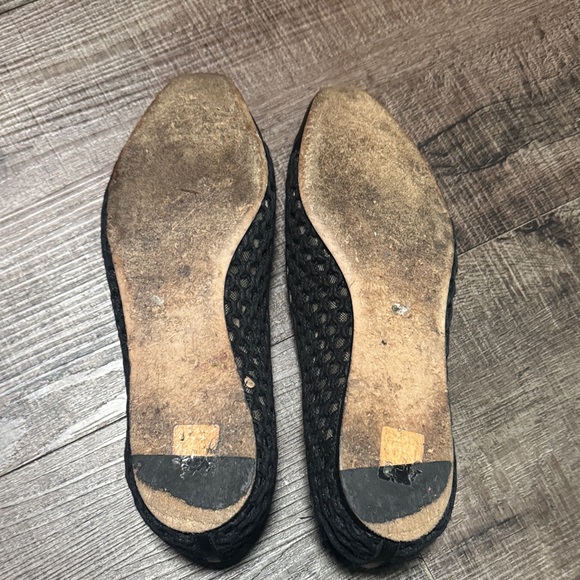 Jimmy Choo Black Mesh Flats - Picture 10 of 11